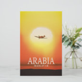 アラビア「航空旅行」 便箋 (スタンド正面)