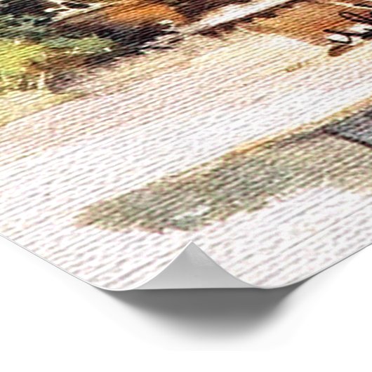 アラビカスタマイズアの書道デザイン ポスター (角)