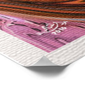 アラビカスタマイズアの書道デザイン ポスター (角)