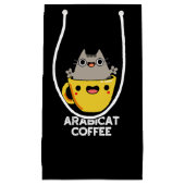 アラビカトコおもしろいーヒアラビカキャットプンダークBG スモールペーパーバッグ (正面)