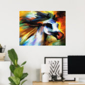 アラビカラフルア馬 ポスター (ホームオフィス)