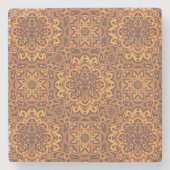 アラビスタイリッシュアオーナメント ストーンコースター (正面)