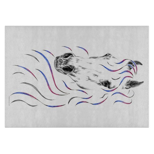 アラビスタイリッシュア馬 カッティングボード (正面)