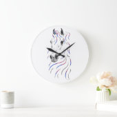 アラビスタイリッシュア馬 ラージ壁時計 (ホーム)