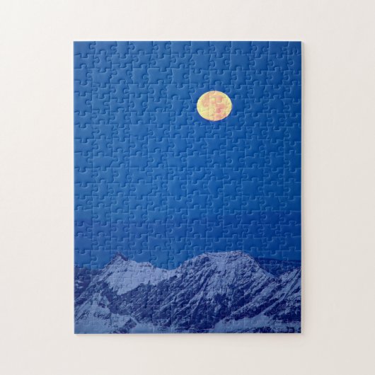 アラビス山脈 |モンブラン範囲 ジグソーパズル (縦)