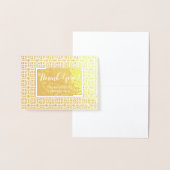 アラビパーソナライズされたア実在ク金フォイルありがとう 箔カード (ディスプレー)