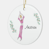 アラビパーソナライズされたア形気器セラミックオーナメント セラミックオーナメント (左)