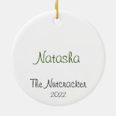 アラビパーソナライズされたア形気器セラミックオーナメント セラミックオーナメント (裏面)