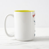 アラビポップ・アートのア美術の皮肉な愛 – غزل عربي فلاحي ツートーンマグカップ (左)