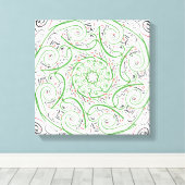 アラビモダンア書道 – ア芸術的ラビ詩 キャンバスプリント (インサイチュ (ウッドフロア))