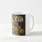 アラビ伝統的アのコーヒーEid Mubarak コーヒーマグカップ (正面右)