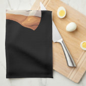 アラビ最高のア・グレイハウンド長袖T-Shiとの生活 キッチンタオル (四つ折り)