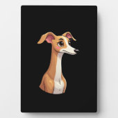 アラビ最高のア・グレイハウンド長袖T-Shiとの生活 フォトプラーク (正面)