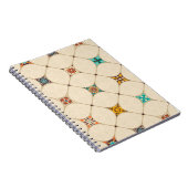 アラビ語、カラフルとのシームレスなパッチワークタイル ノートブック (右側)