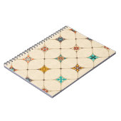 アラビ語、カラフルとのシームレスなパッチワークタイル ノートブック (左側)