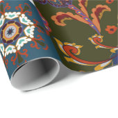 アラビ語、カラフルとのシームレスなパッチワークタイル ラッピングペーパー (ロールコーナー)