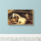 アラブのテント キャンバスプリント (インサイチュ (ウッドフロア))