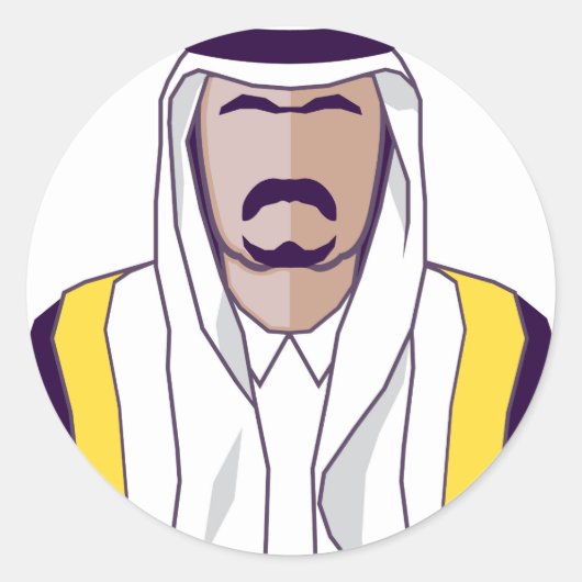 アラブのプリンスベクター ラウンドシール (正面)