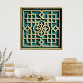 アラブの壁装飾アラベスク建築チュキス ポスター (キッチン)