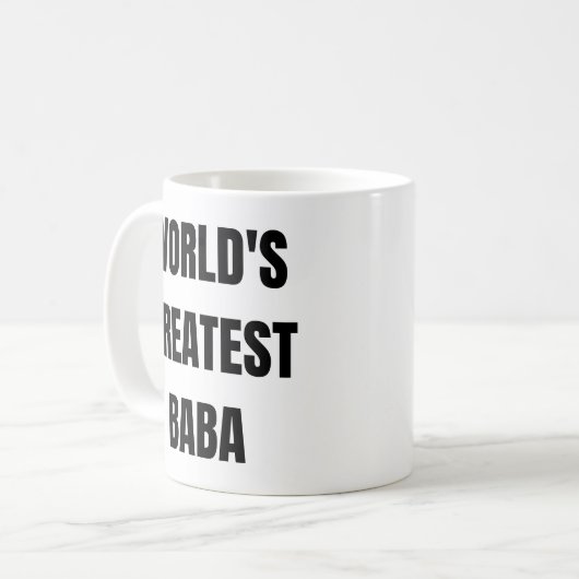 アラブの父への世界一のババの贈り物 コーヒーマグカップ (正面左)