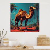 アラブの砂漠風景 - インテリア・ギフトに 🌴🐪 ポスター (キッチン)