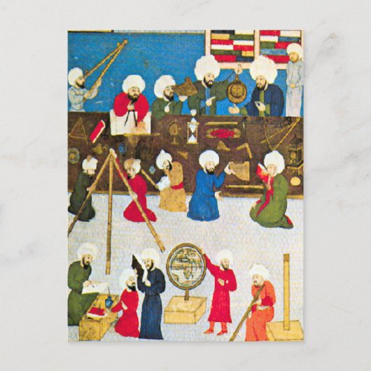 アラブの科学者 ポストカード (正面)