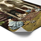 アラブの絨毯を作るムーア人の女性、アルジェ、アルジェリ ポスター (角)