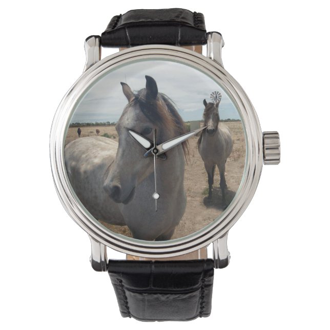 アラブの馬 腕時計 (正面)