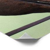 アラブウマとホワイトオン顔ポスター ポスター (角)