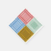 アラブシェマーフスカーフ紙ナプキンス スタンダードカクテルナプキン (角)