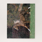 アラブスタリオンランニングの流れるマネと尾 ジグソーパズル (縦)