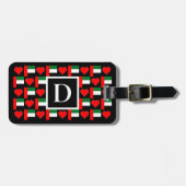 アラブパーソナライズされた首長国統一された首長国連邦国旗のカスタム ラゲッジタグ (正面横)