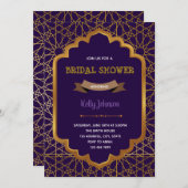 アラブモロッコの誕生日の招待状 招待状 (正面/裏面)