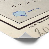 アラブ州（エジプトを除く）の地図（1947年） ポスター (角)