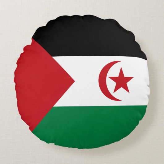 アラブ民主共和国国旗 ラウンドクッション (正面)