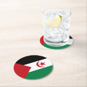 アラブ民主共和国国旗 ラウンドペーパーコースター (インサイチュ)