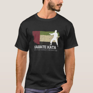 アラブ統一されたエミレーツ空手カタ武術アーツカラ Tシャツ