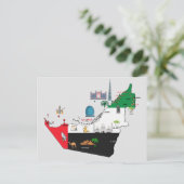 アラブ統一された首長国の地図 ポストカード (スタンド正面)