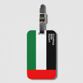 アラブ統一された首長国国旗の愛国心 ラゲッジタグ (正面縦)