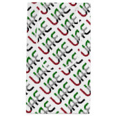 アラブ統一された首長国連邦国旗の色タイポグラフィ スモールペーパーバッグ (正面)