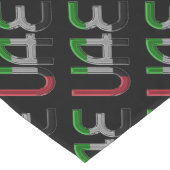 アラブ統一された首長国連邦国旗の色タイポグラフィ ロングテーブルランナー (コーナー)