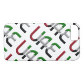 アラブ統一された首長国連邦国旗の色タイポグラフィ Case-Mate iPhoneケース (裏面(横))