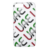 アラブ統一された首長国連邦国旗の色タイポグラフィ Case-Mate iPhoneケース (裏面)