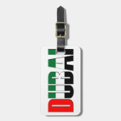 アラブ統一された首長国連邦国旗の色ドバイ ラゲッジタグ (正面縦)