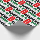 アラブ統一された首長国連邦国旗の色ドバイ ラッピングペーパー (角)