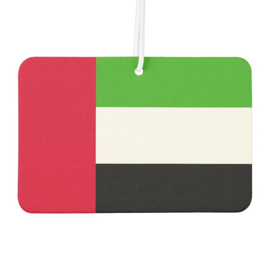 アラブ統一された首長国連邦国旗 カーエアーフレッシュナー (裏面)