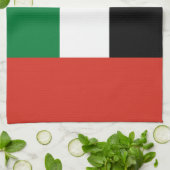 アラブ統一された首長国連邦国旗 キッチンタオル (折り畳み)