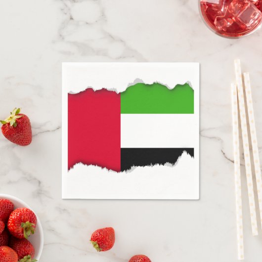 アラブ統一された首長国連邦国旗 スタンダードカクテルナプキン (インサイチュ)