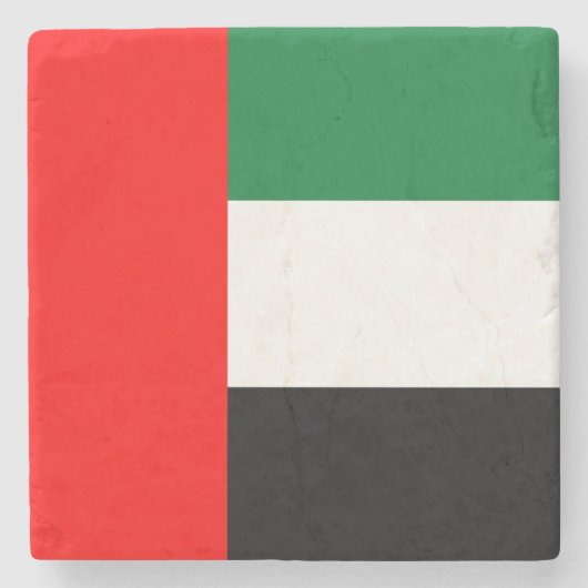 アラブ統一された首長国連邦国旗 ストーンコースター (正面)