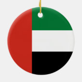 アラブ統一された首長国連邦国旗 セラミックオーナメント (裏面)